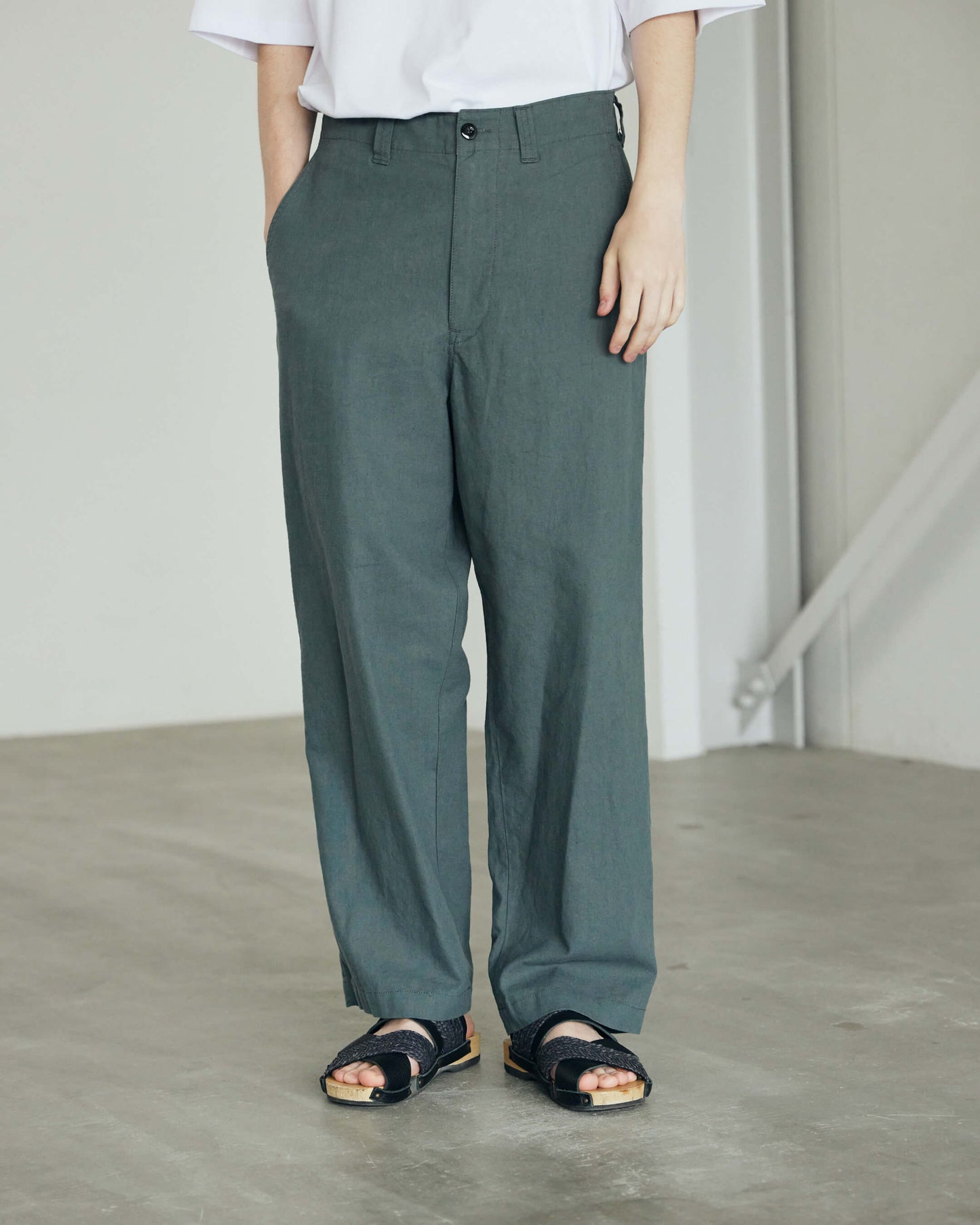 Cotton Linen Slab Field Pants
