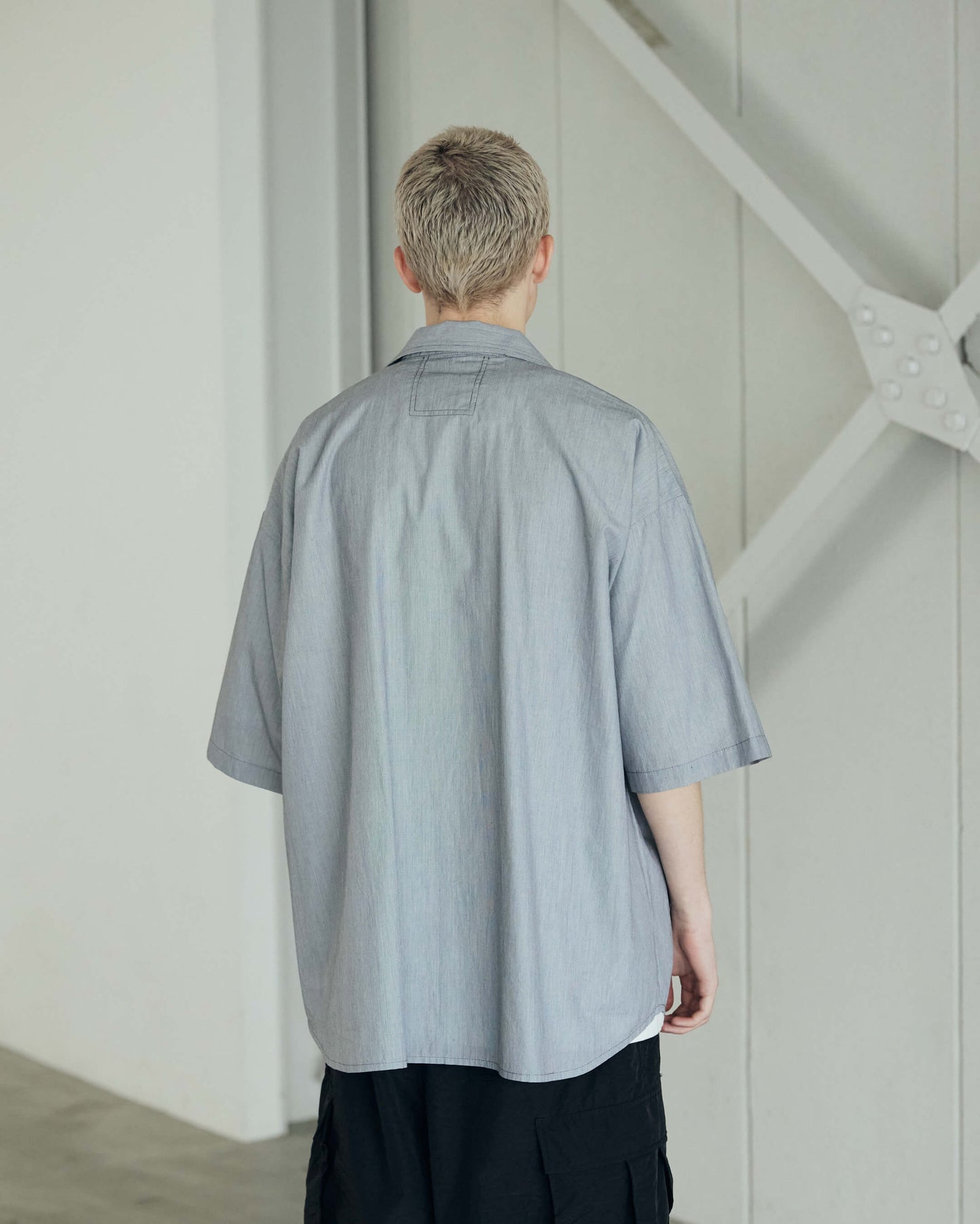 Cotton Stripe Half Sleeve Shirt