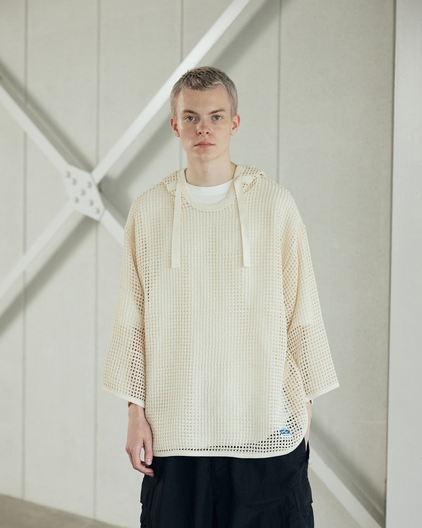 Cotton Mesh Hoodie