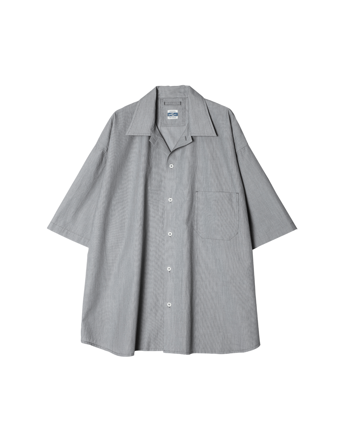 Cotton Stripe Half Sleeve Shirt