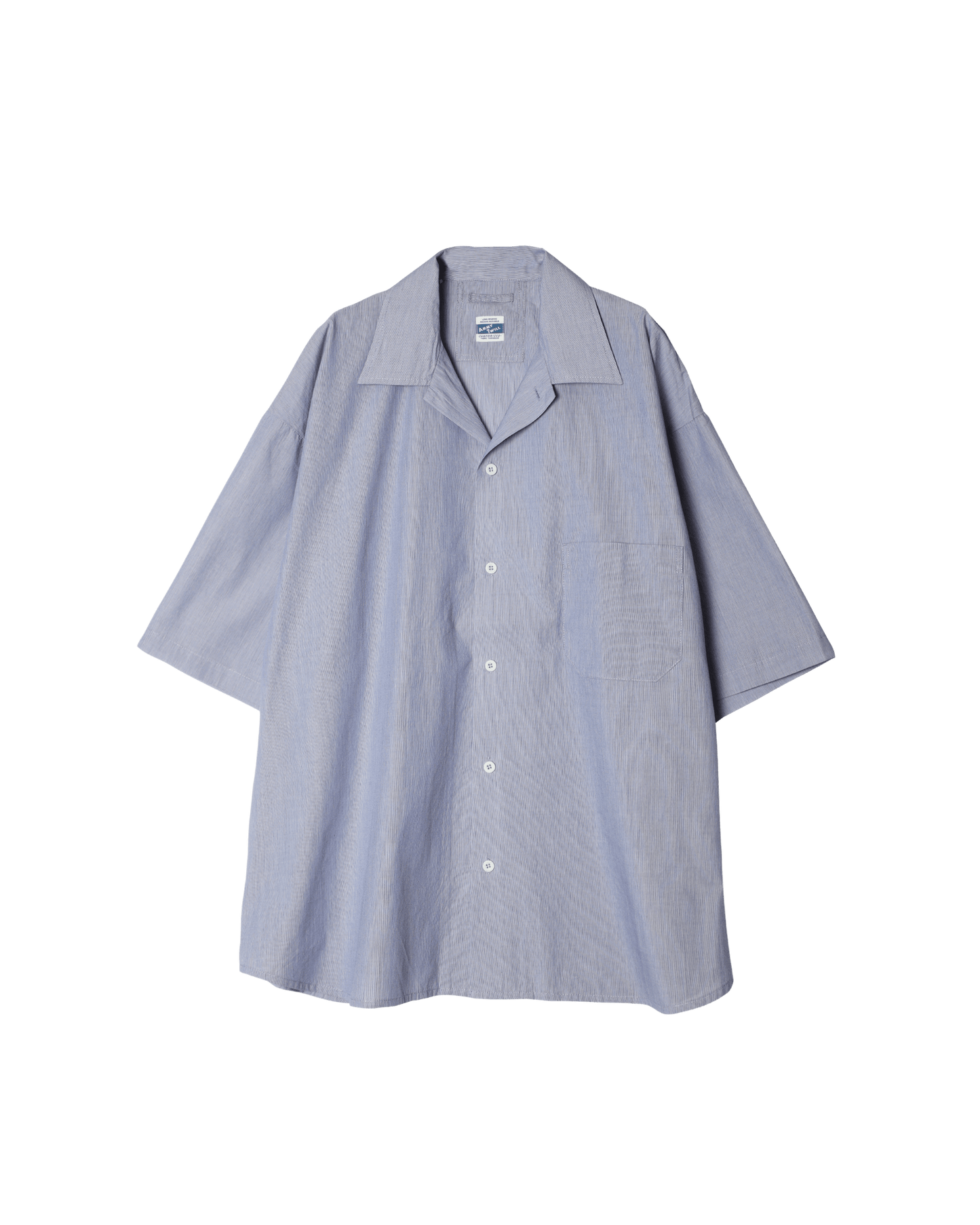Cotton Stripe Half Sleeve Shirt