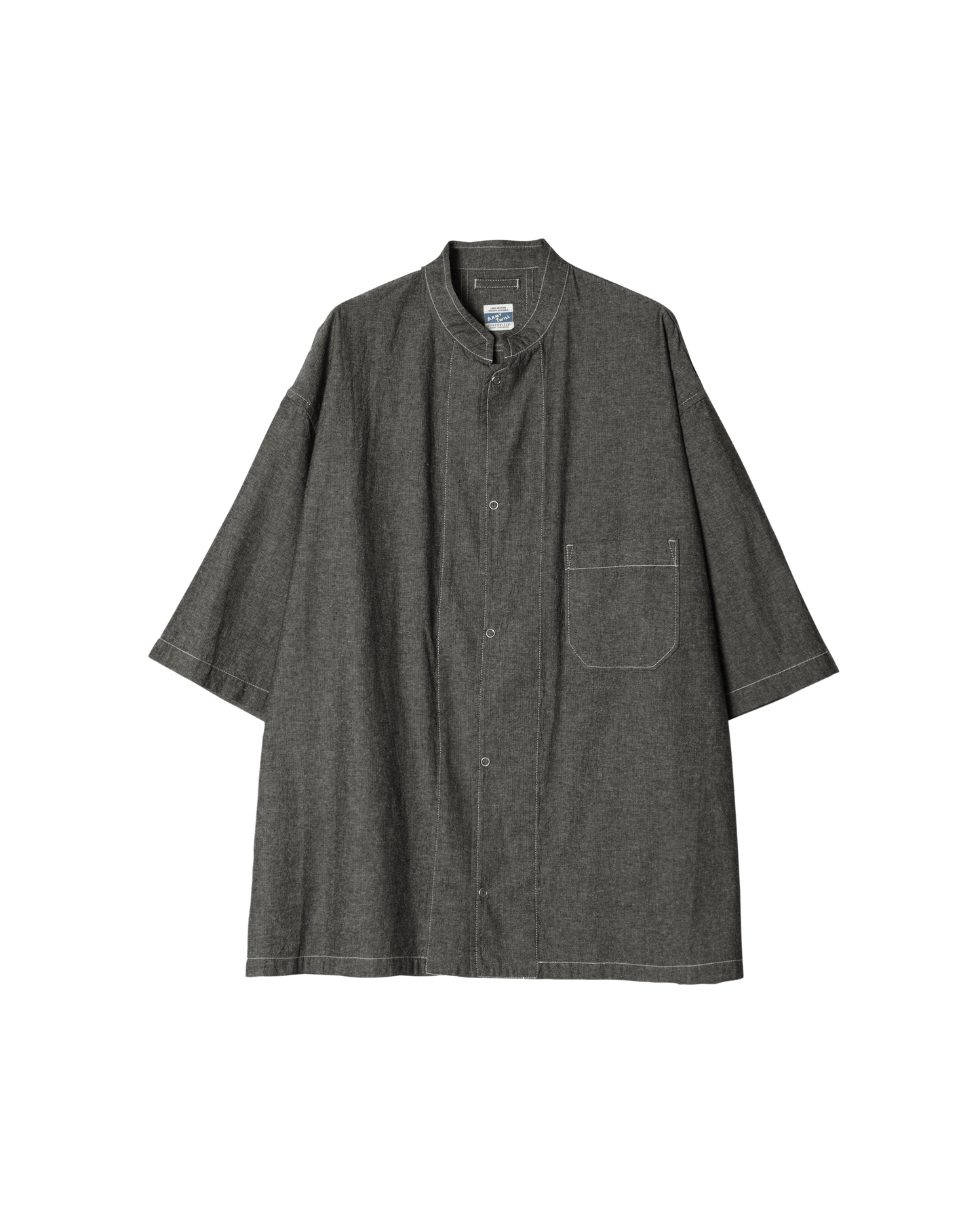 Chambray Snap Half Sleeve Shirt