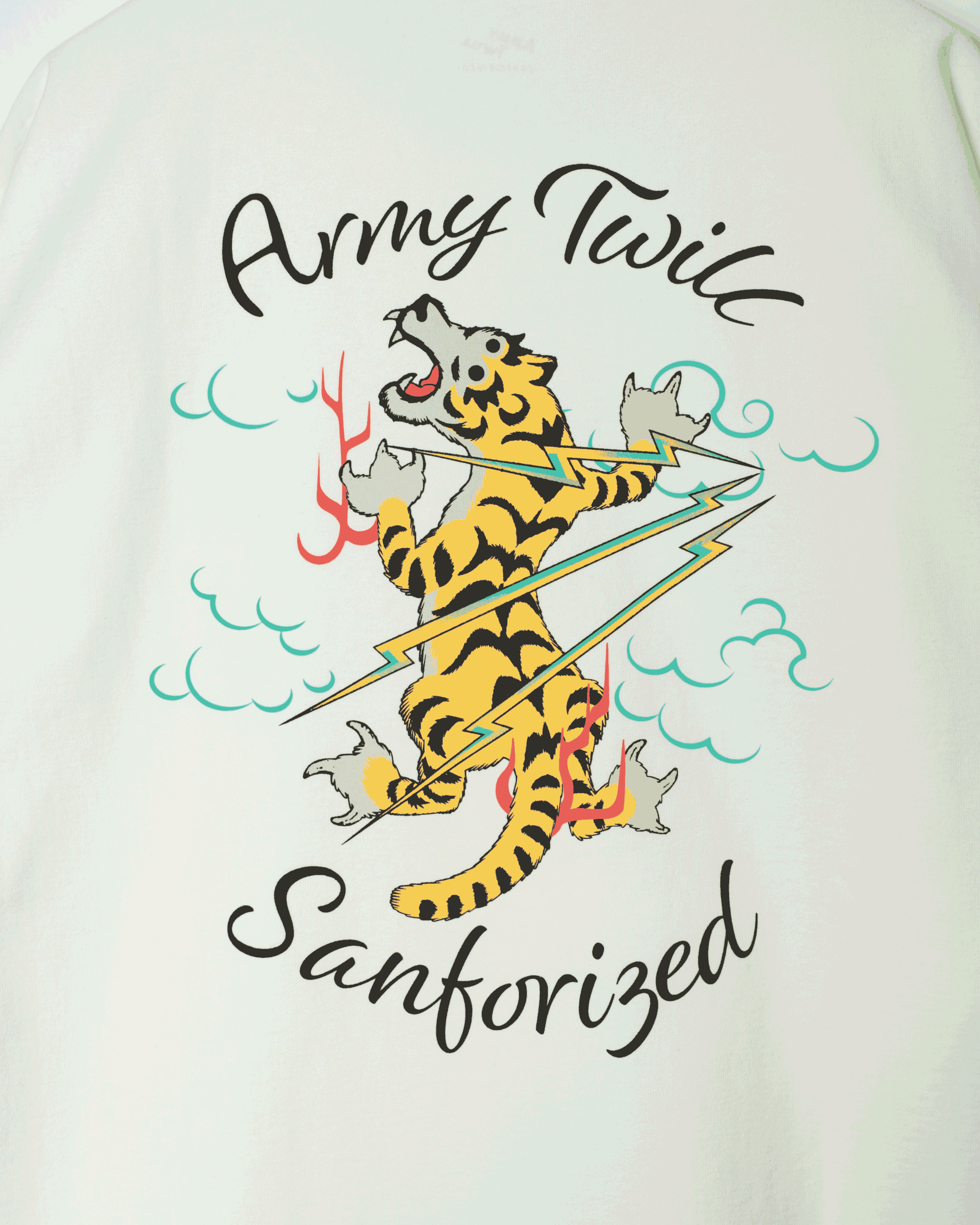 Back Jersey HSTee Print Tiger – ARMY TWILL