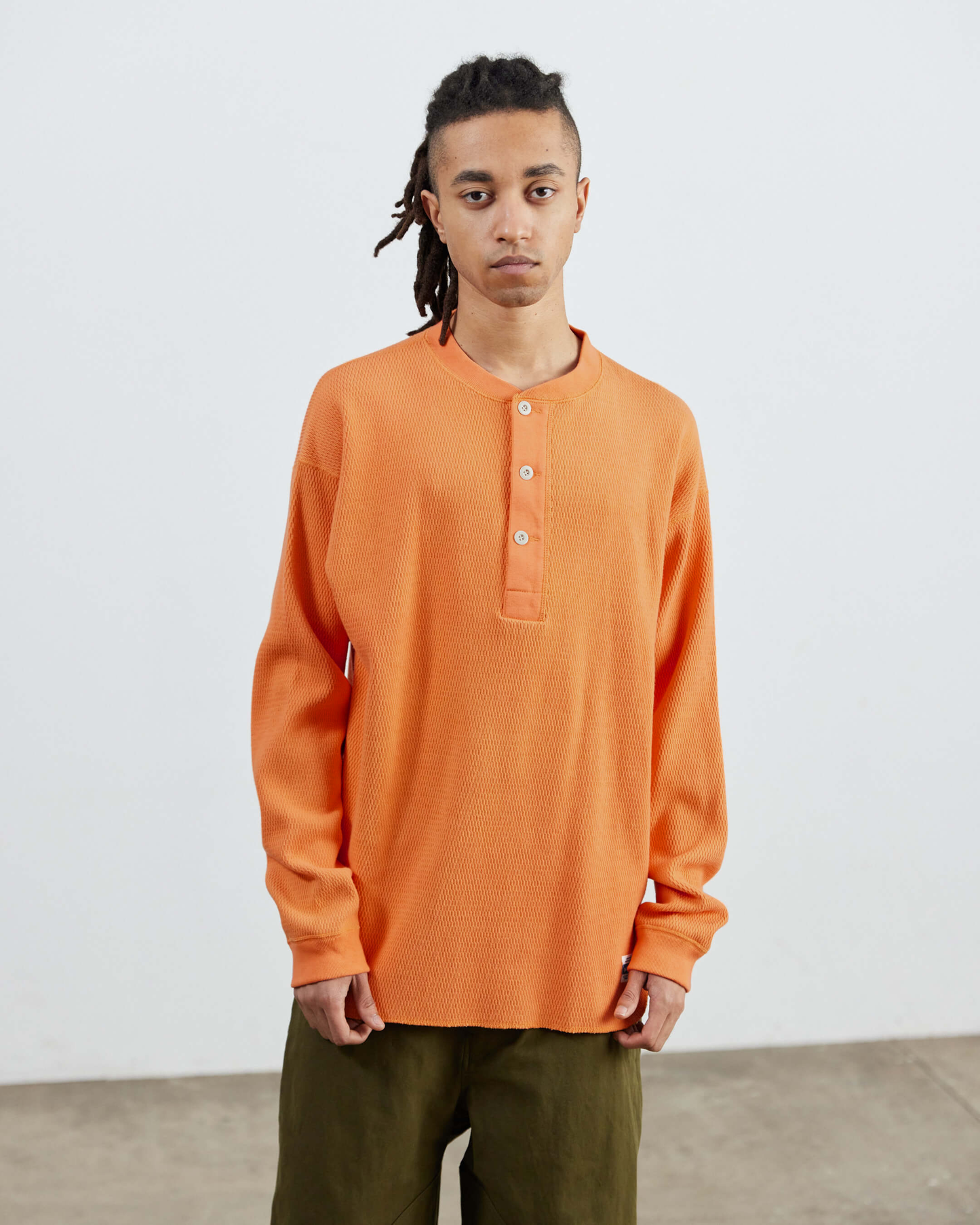 Honeycomb Henley LS Tee