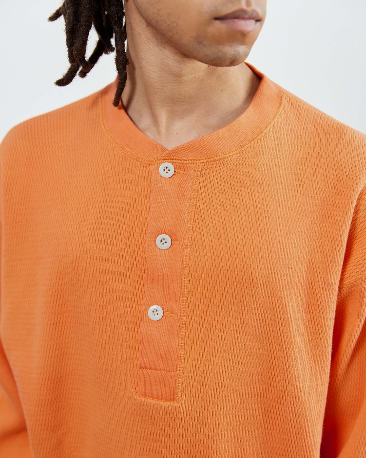 Honeycomb Henley LS Tee