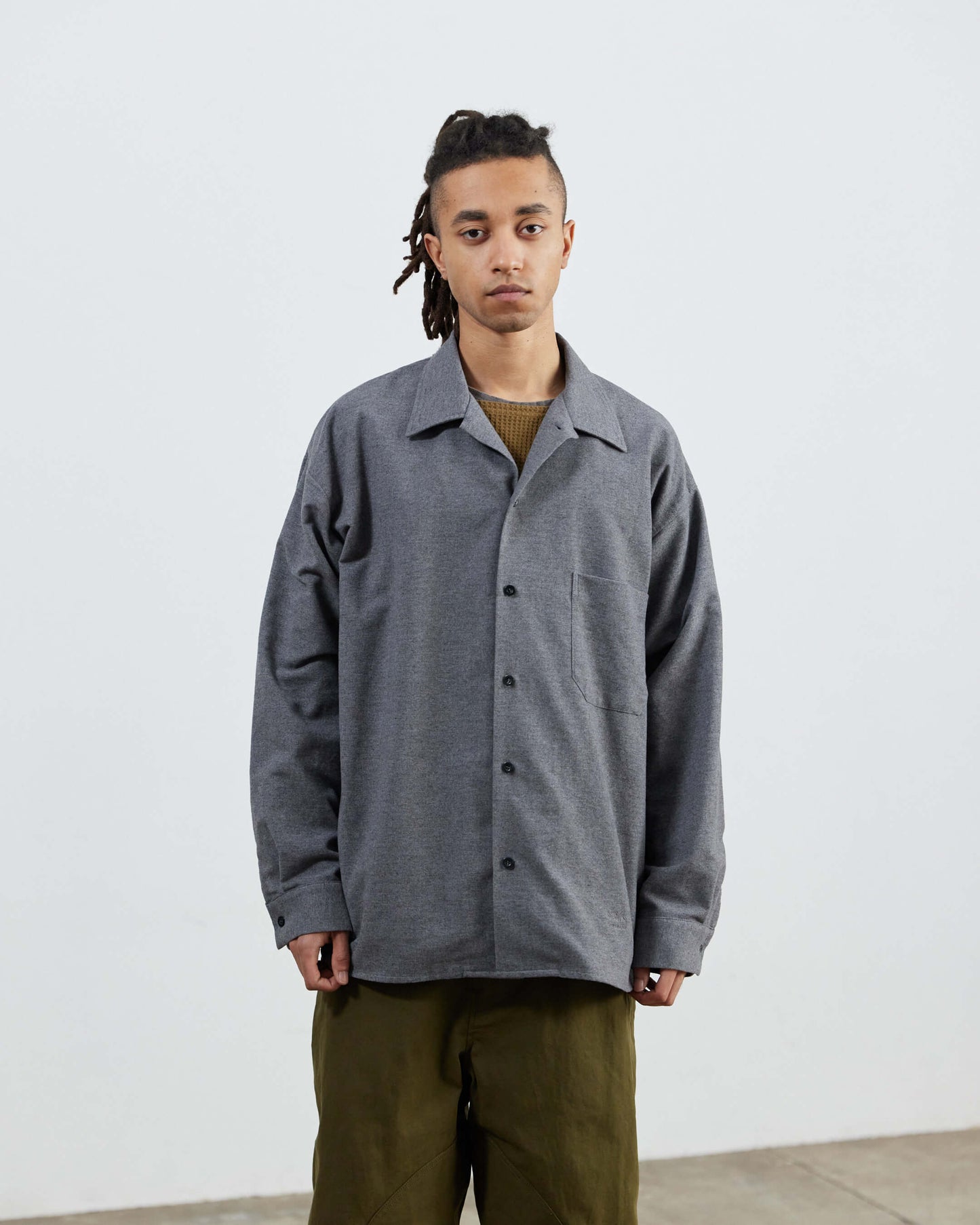 Brushed Plain Utility Shirt