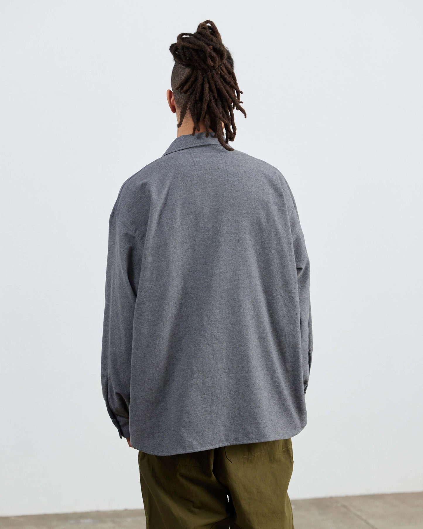 Brushed Plain Utility Shirt