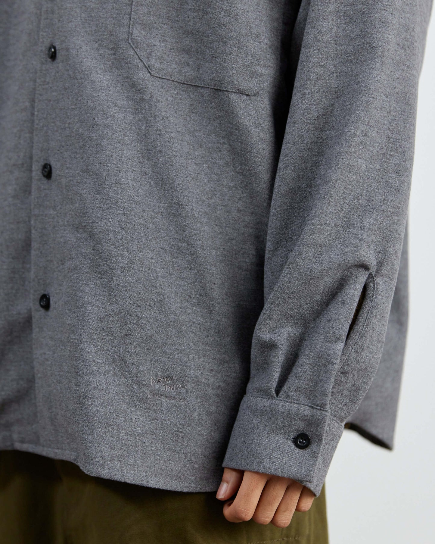 Brushed Plain Utility Shirt