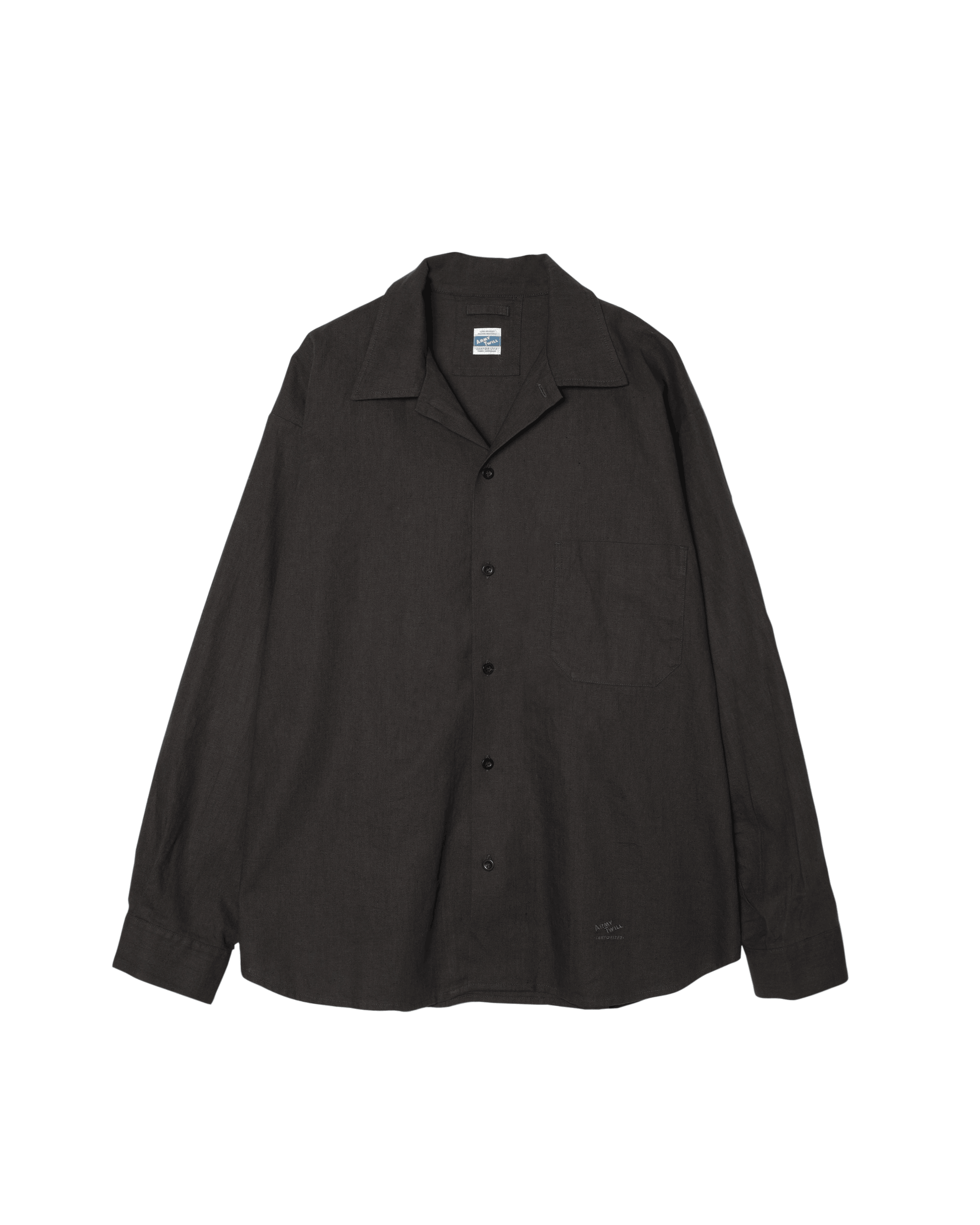 Cotton Linen Utility Shirt – ARMY TWILL