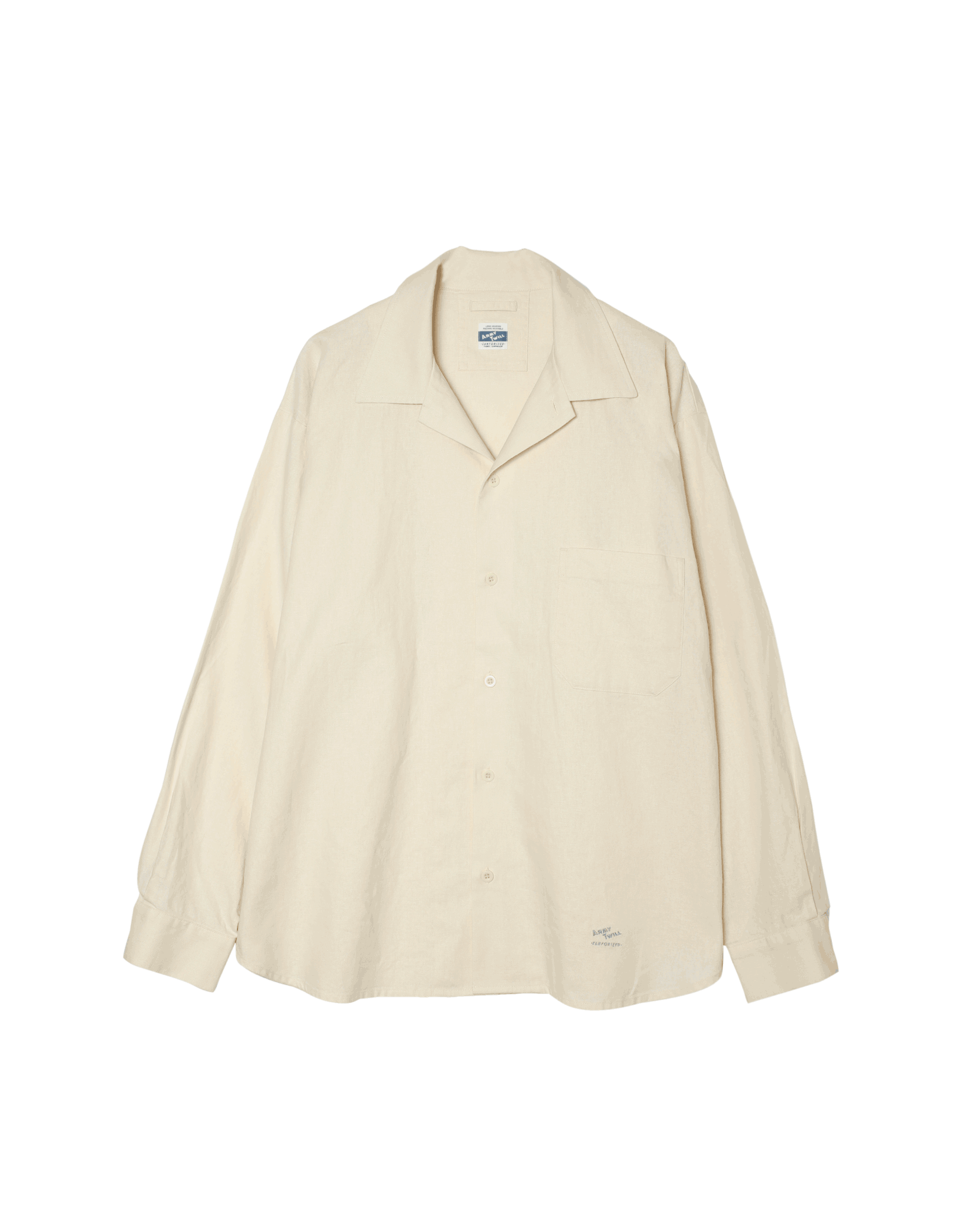 ARGUE MILITARY COTTON LINEN SHIRT アイボリー Cotton Linen Utility Shirt – ARMY TWILL