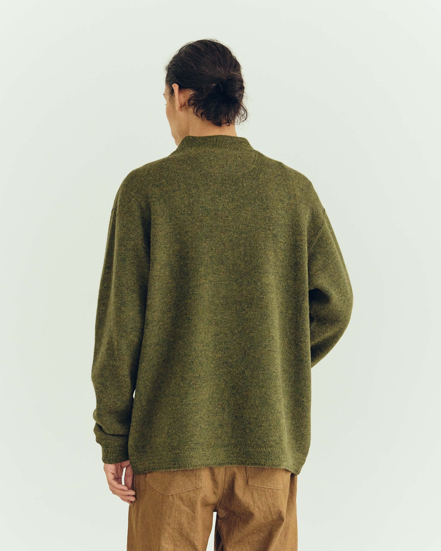 -CRAFT LINE-Shetland Wool Sweater