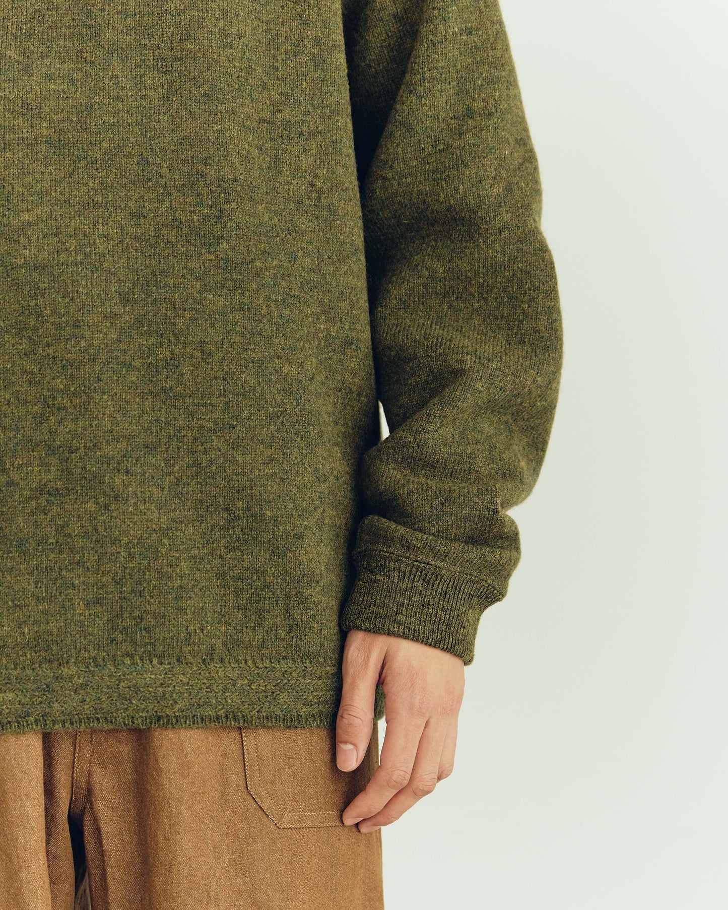 -CRAFT LINE-Shetland Wool Sweater