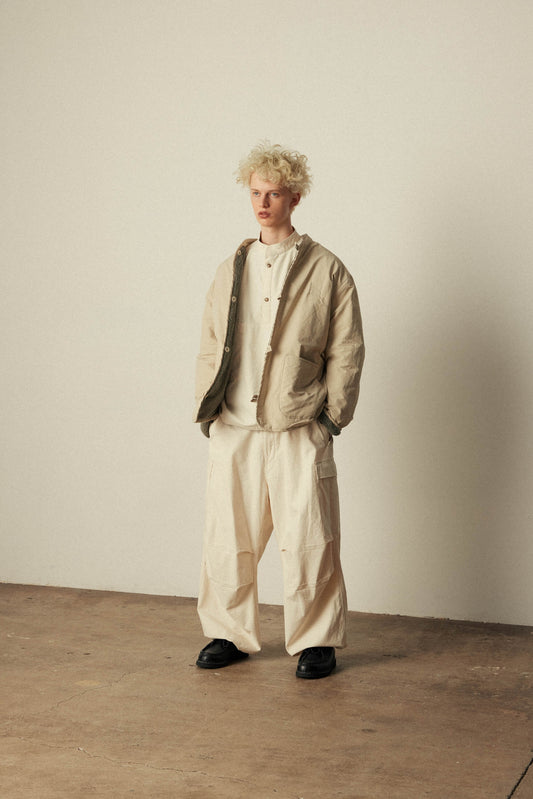 Back Satin Cargo Pants