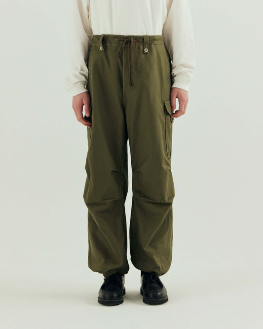 -CRAFT LINE- Cotton Serge Cargo Pants