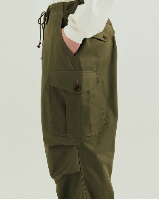 -CRAFT LINE- Cotton Serge Cargo Pants