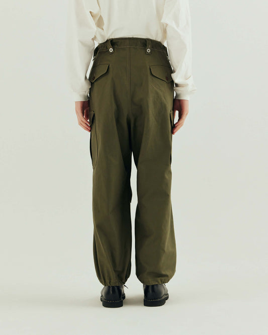 -CRAFT LINE- Cotton Serge Cargo Pants