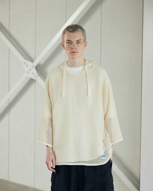Cotton Mesh Hoodie