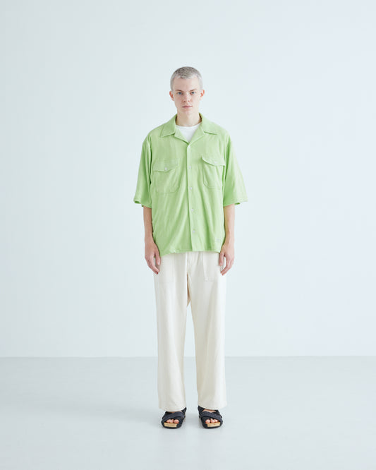 Pile Open Collar Shirt