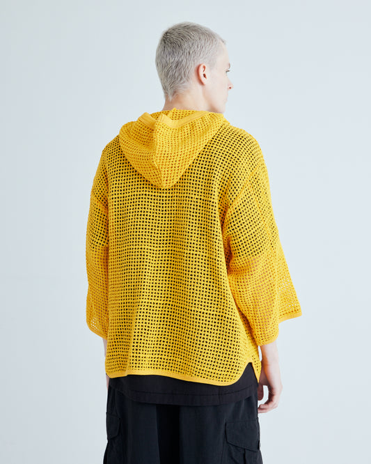 Cotton Mesh Hoodie