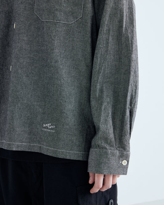 Chambray Open Collar Shirt