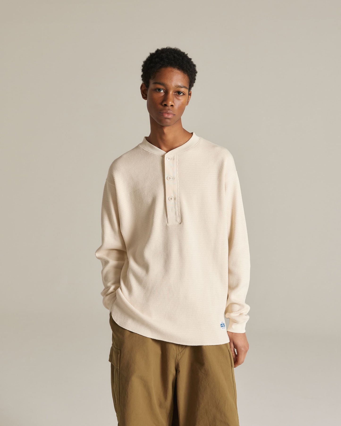 Honeycomb Henley LSTee