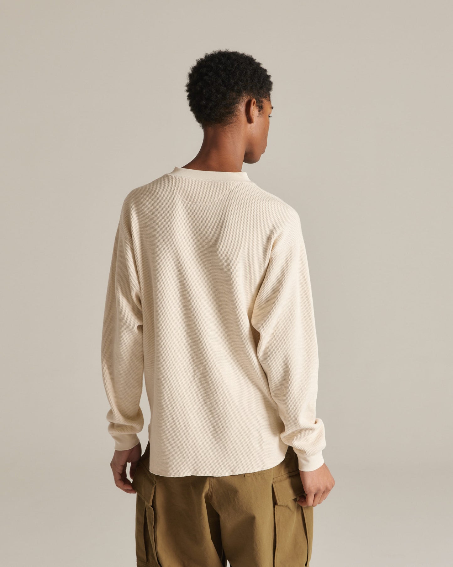 Honeycomb Henley LSTee