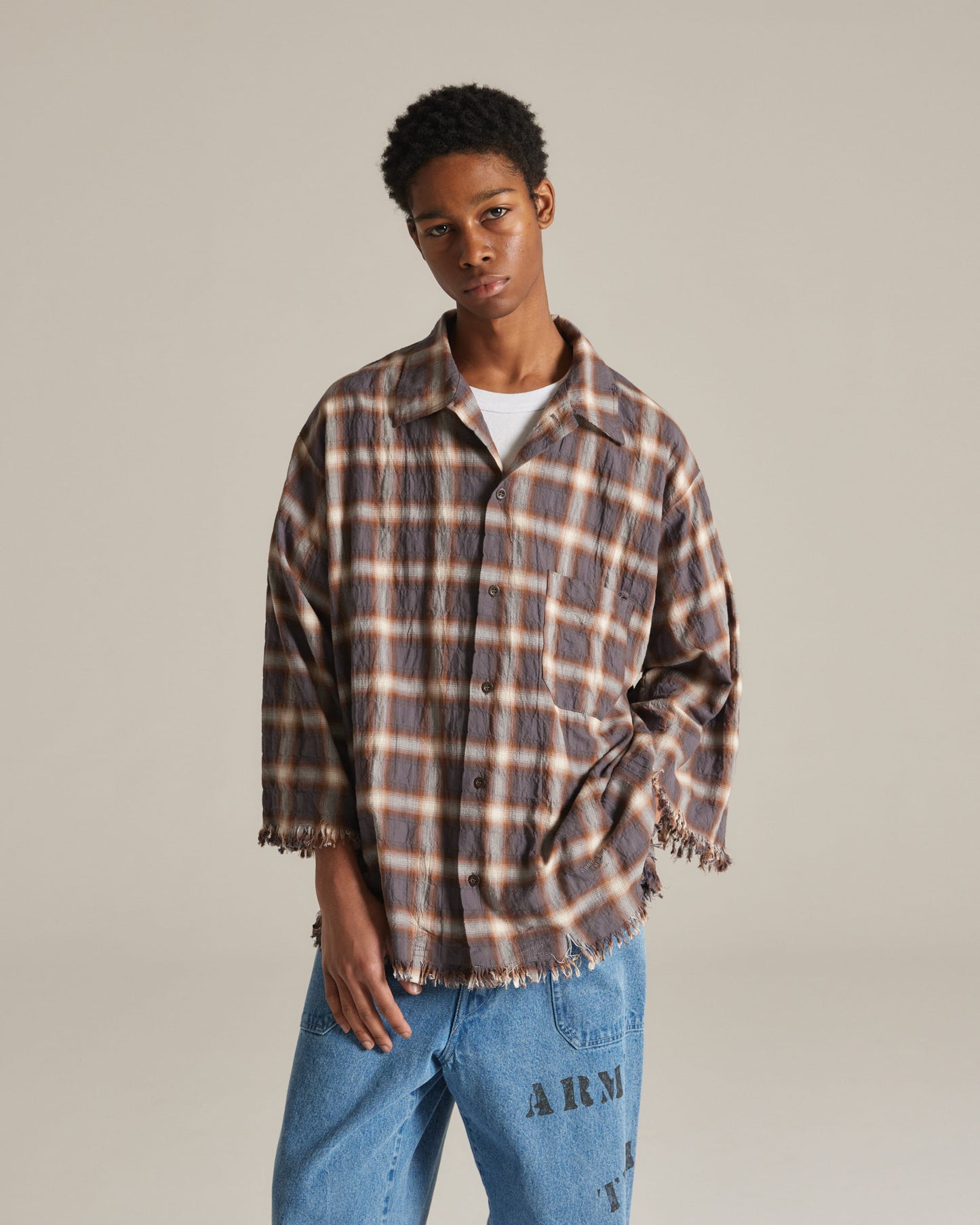 Checked Utility Shirt