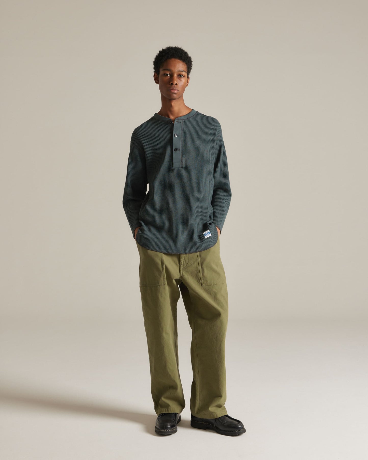 Waffle Henley NeckTee