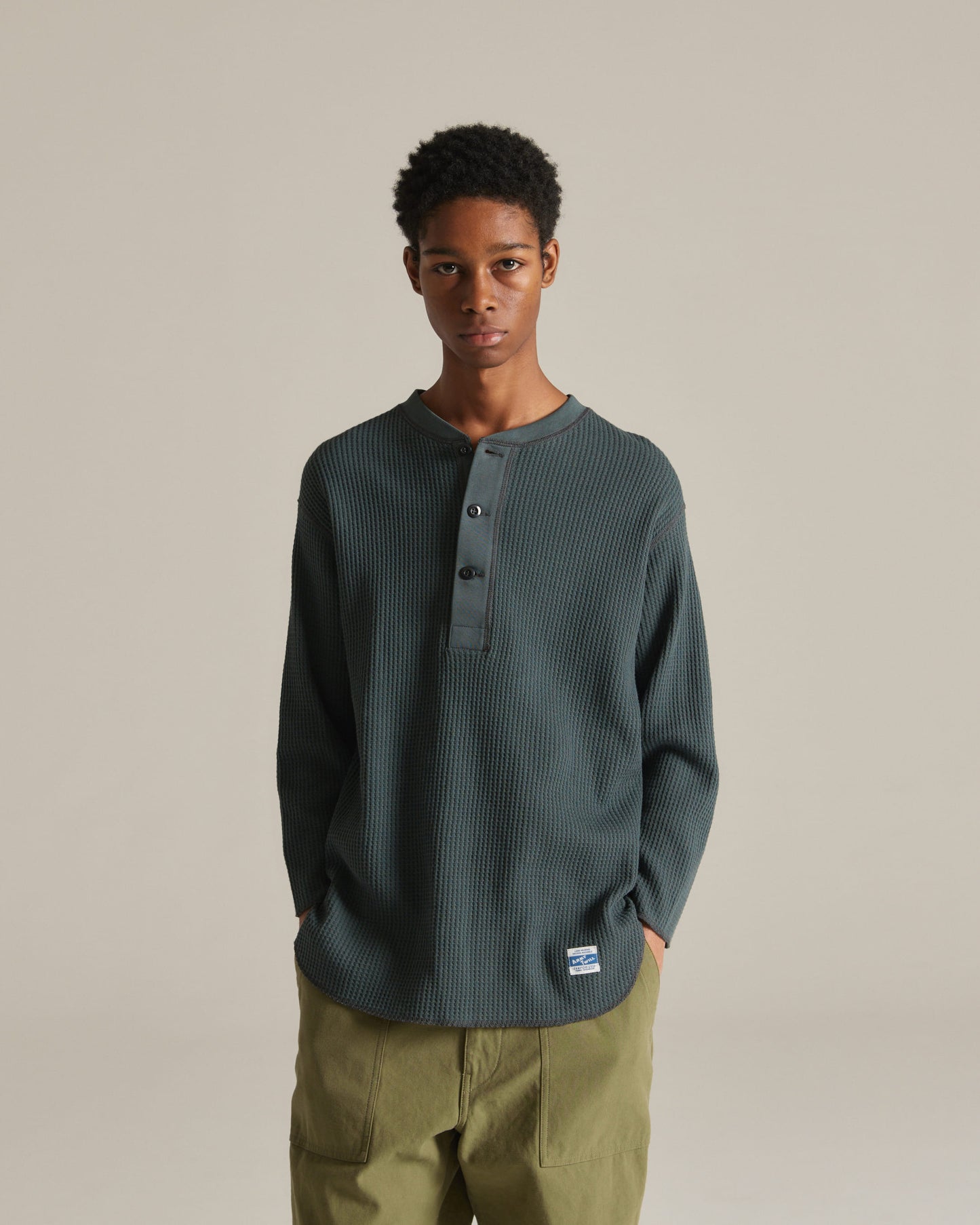 Waffle Henley NeckTee