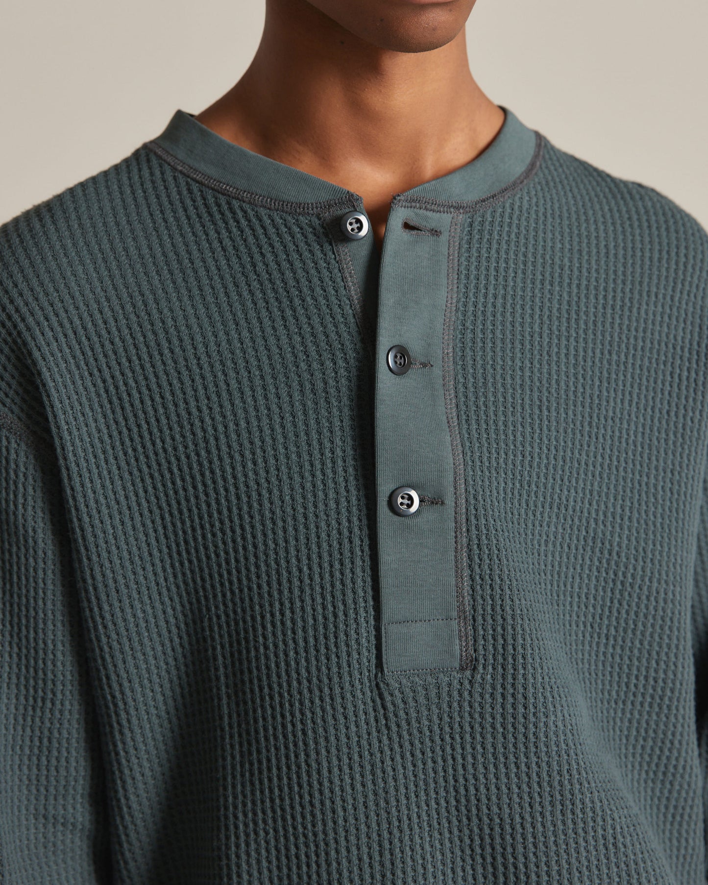 Waffle Henley NeckTee