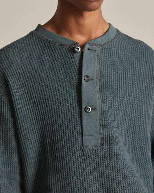 Waffle Henley NeckTee