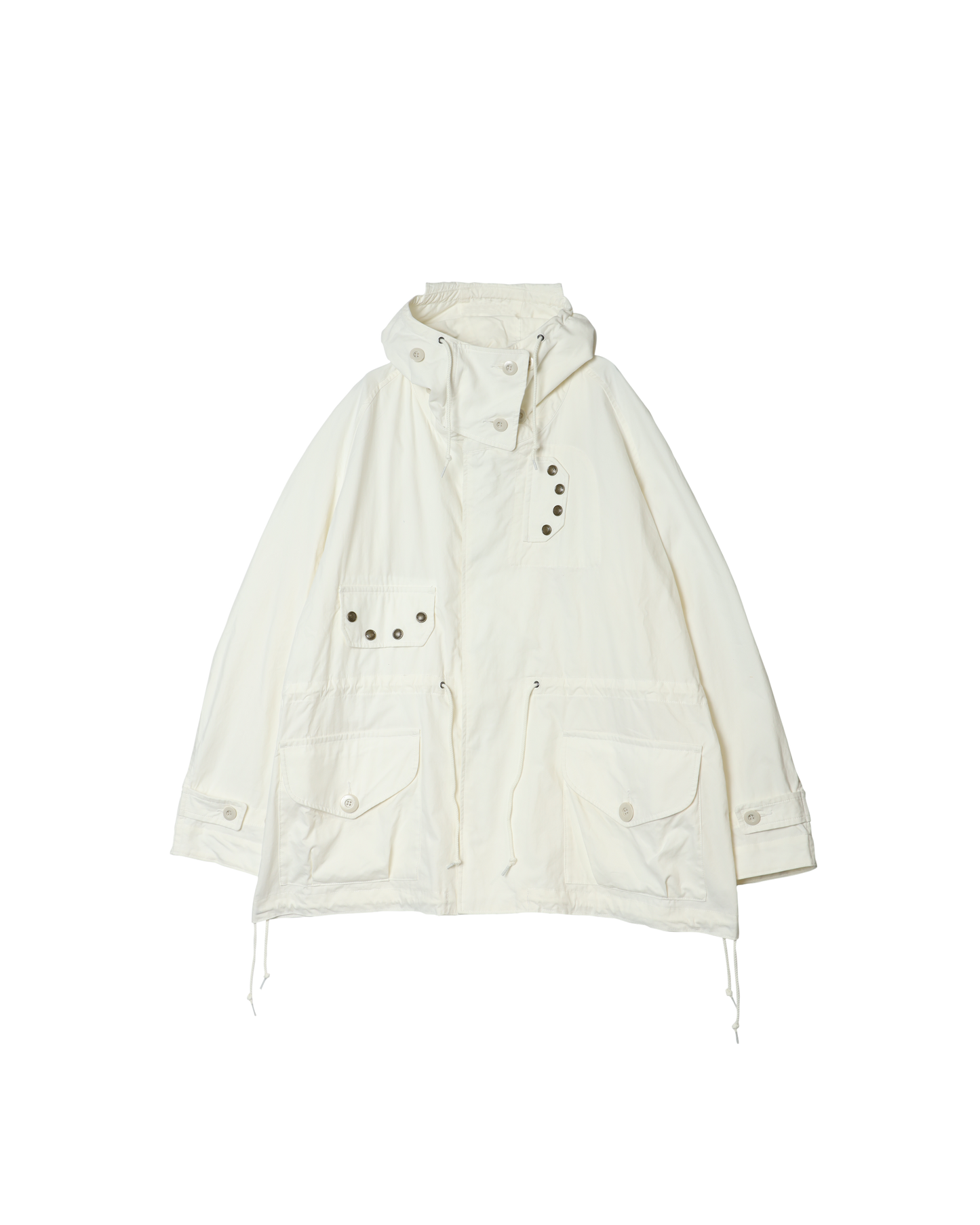 Cotton Nylon Hooded Coat