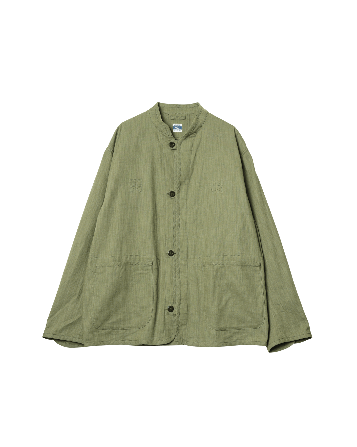 Cotton Slab Piping Shirt Jacket