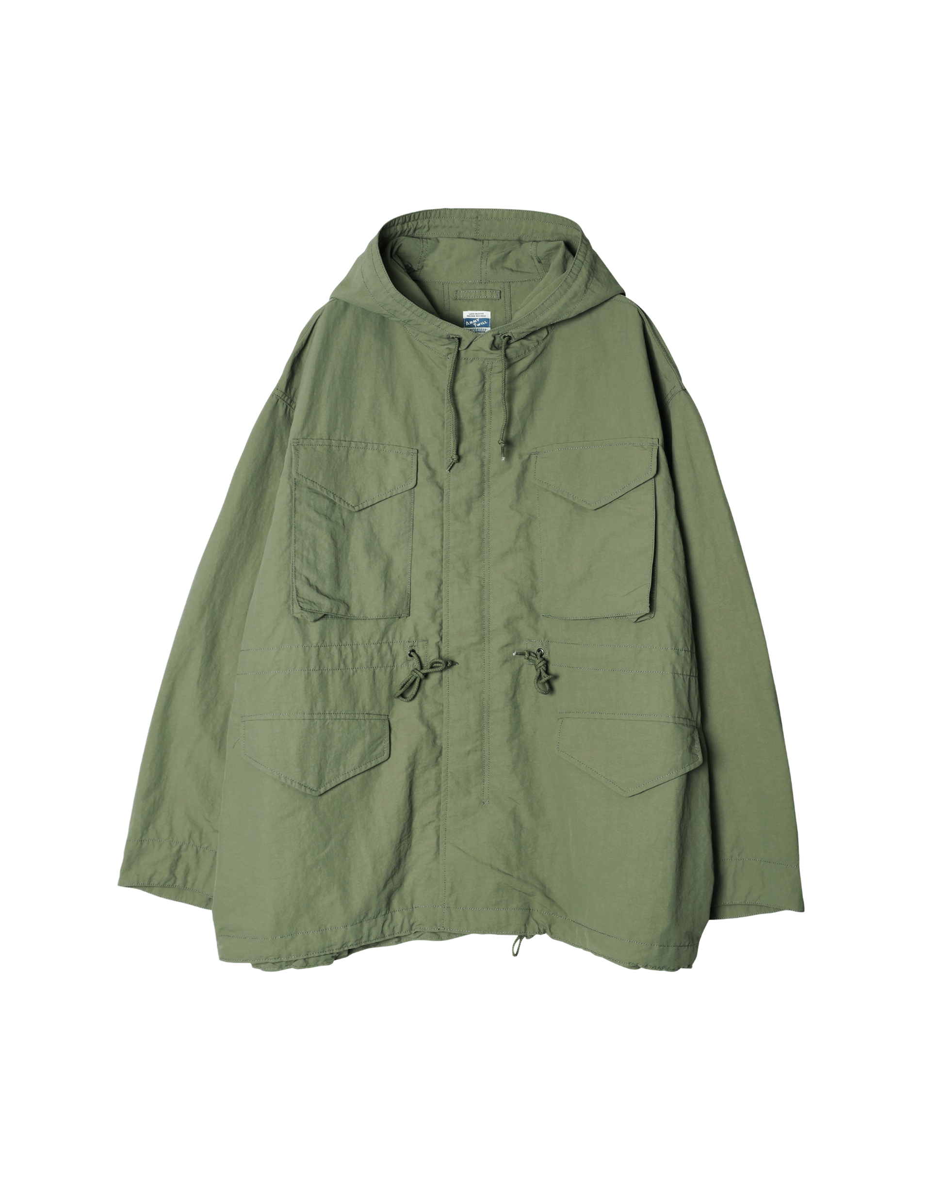 Nylon Hooded Field Coat – ARMY TWILL