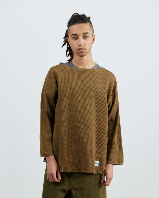 Waffle Boat Neck Tee