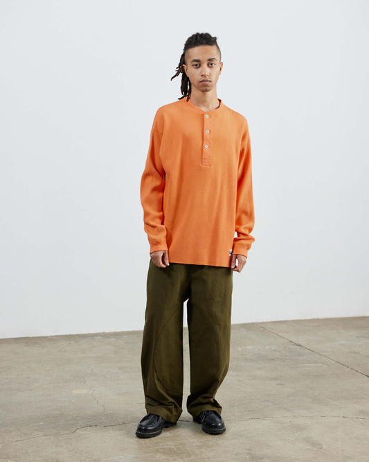 Honeycomb Henley LS Tee