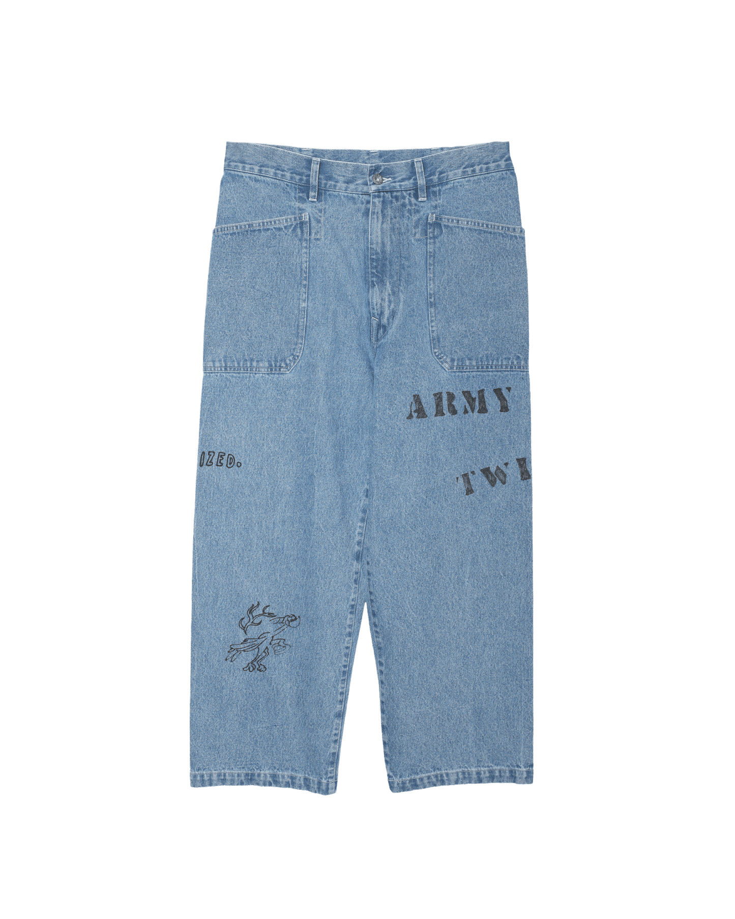 Print Denim 4PK Pants