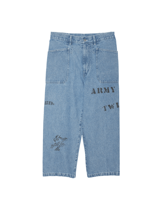 Print Denim 4PK Pants