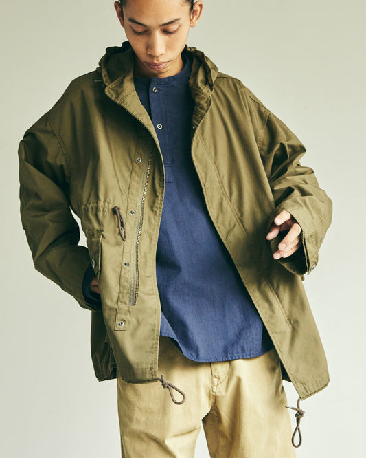 Cotton/Polyester Plain Hooded Coat