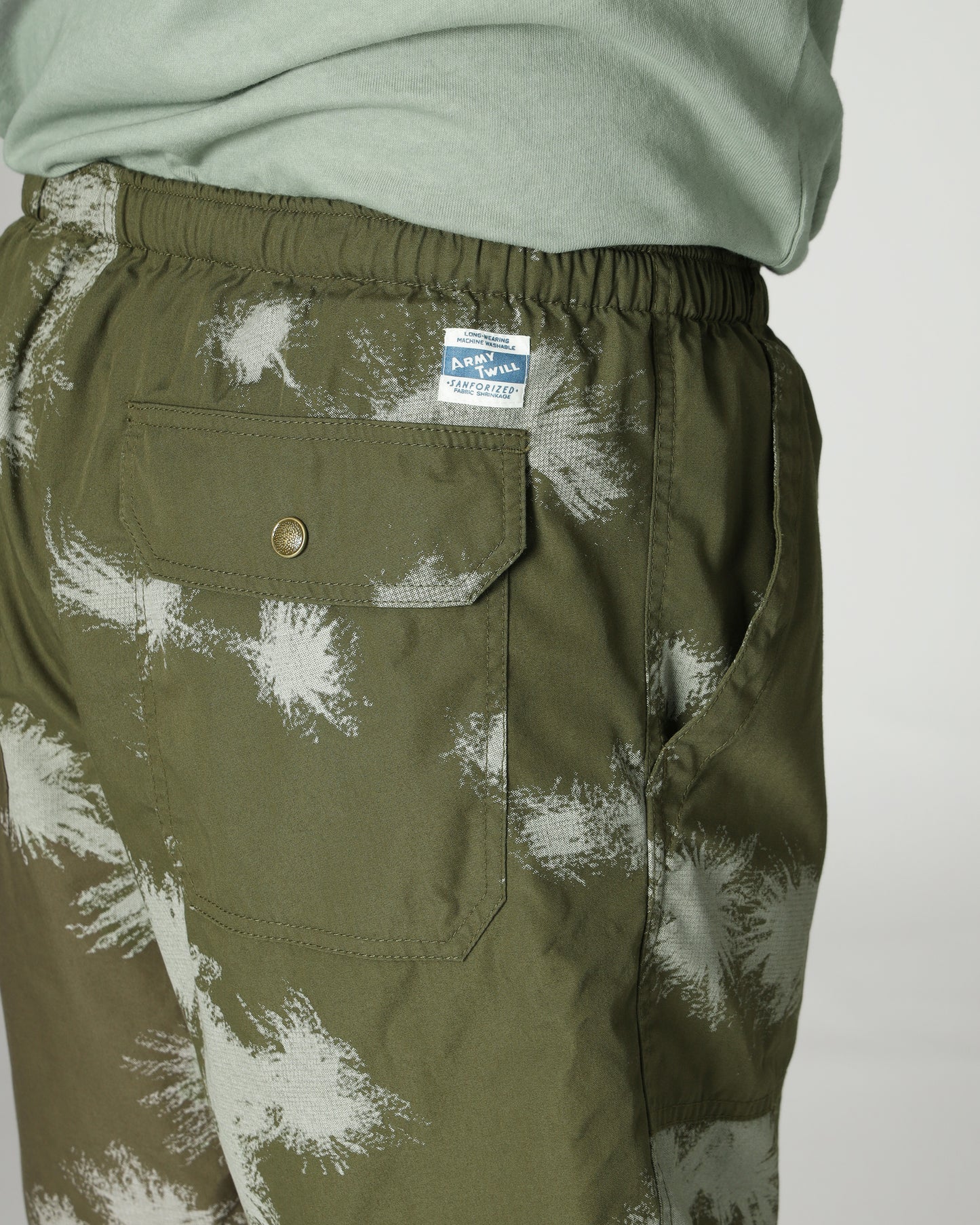 Print Cotton/Polyester Plain Baker Shorts