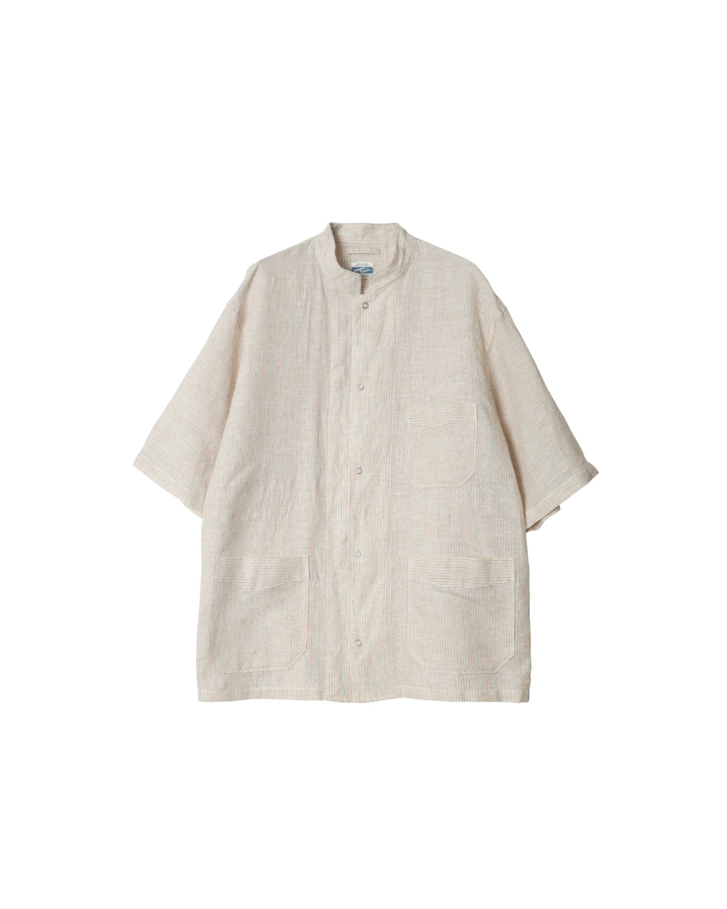 Stripe Cotton/Linen Sleeping H/S Shirt