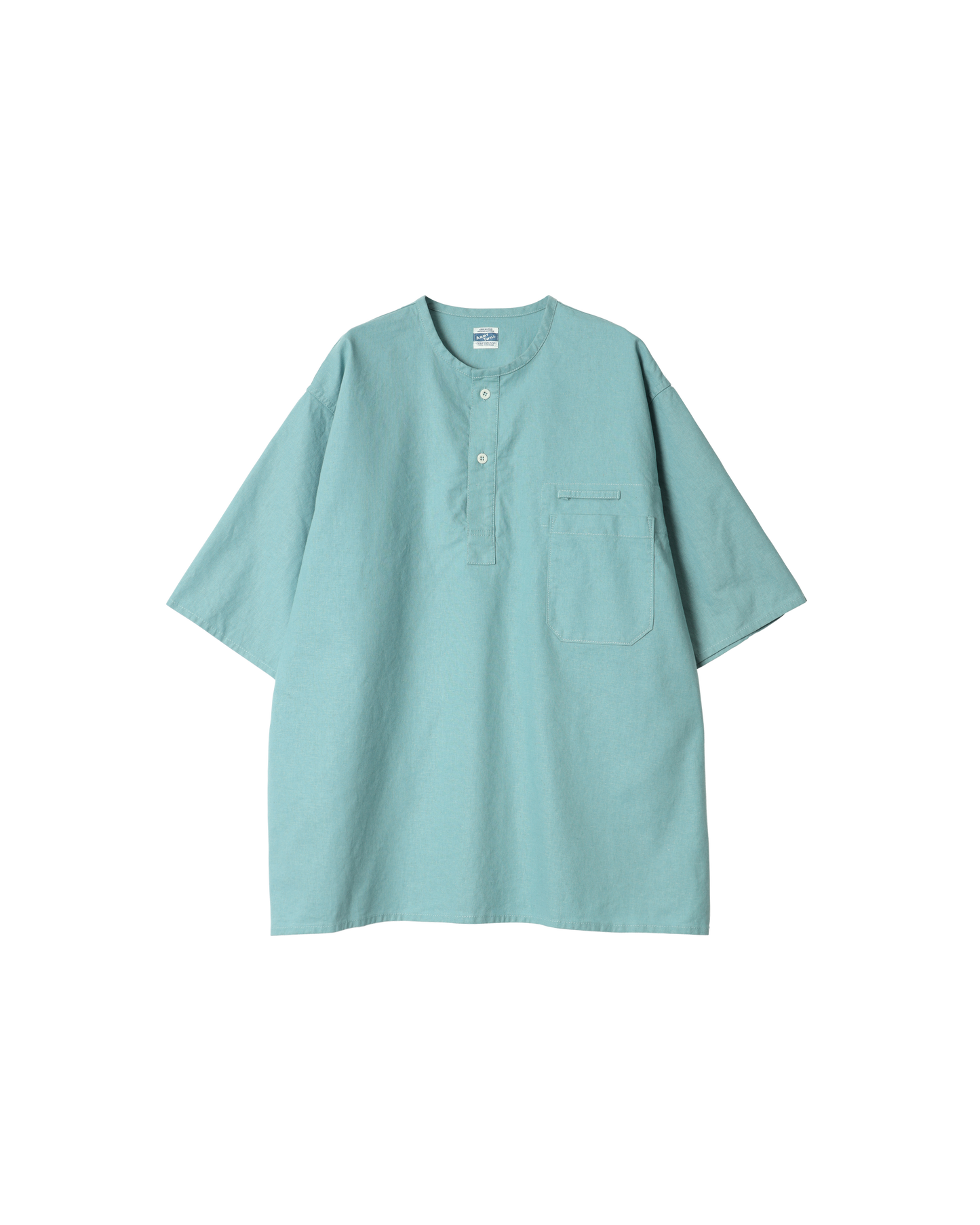 Cotton/Linen Slab H/S Henley Shirt