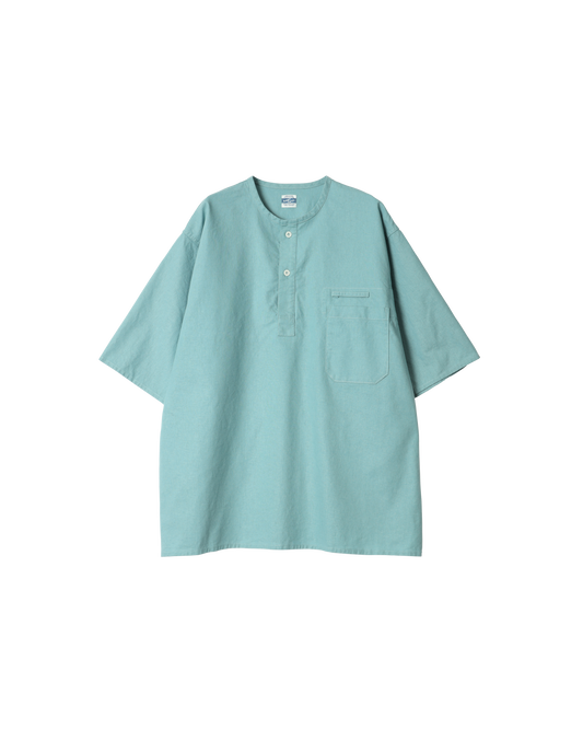 Cotton/Linen Slab H/S Henley Shirt